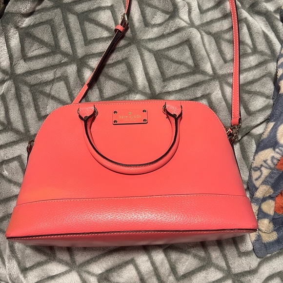 kate spade pinkish orange purse - Picture 3 of 7
